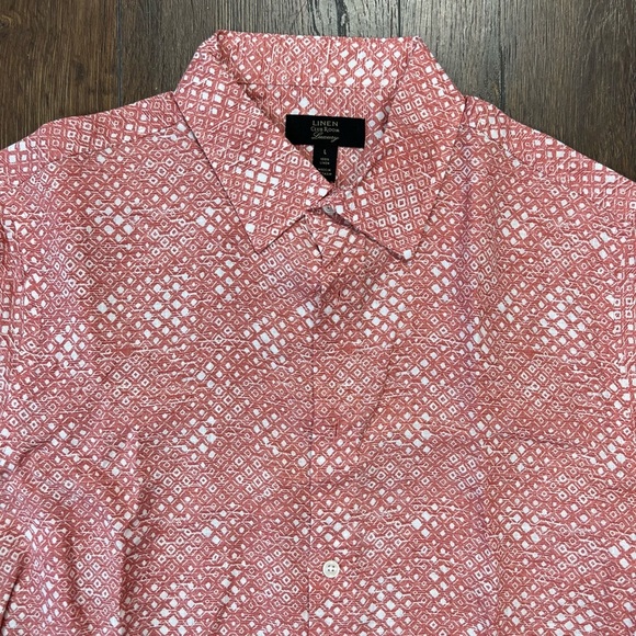 Clun room linen luxury button down SZ LG - Picture 2 of 3